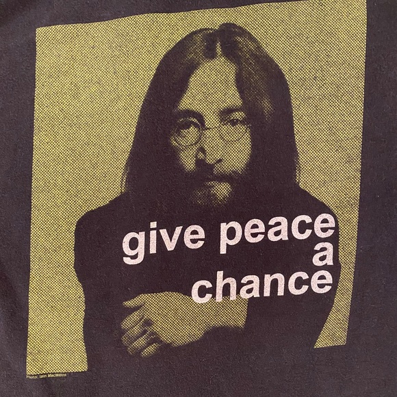 2008 John Lennon Give Peace A Chance T Shirt - Picture 3 of 5